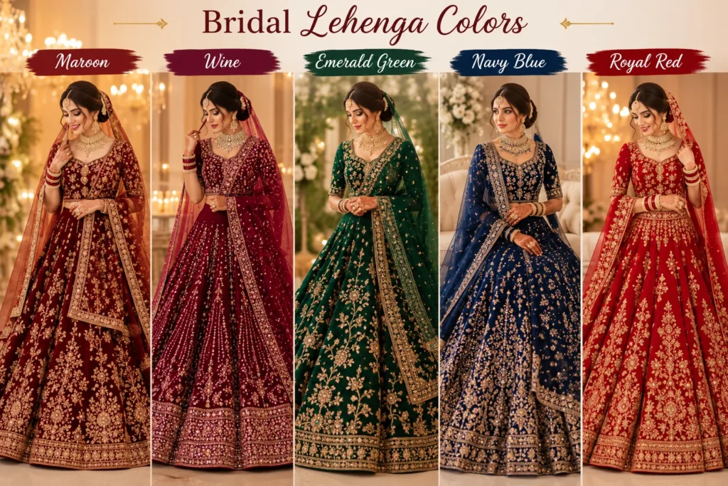 How to Choose a Bridal Dress for Evening Weddings lehengas