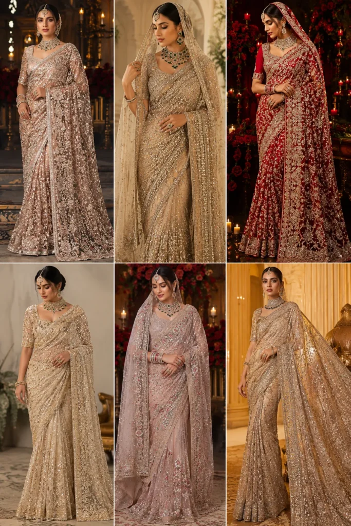 How to Choose a Bridal Dress for Evening Weddings sarees
