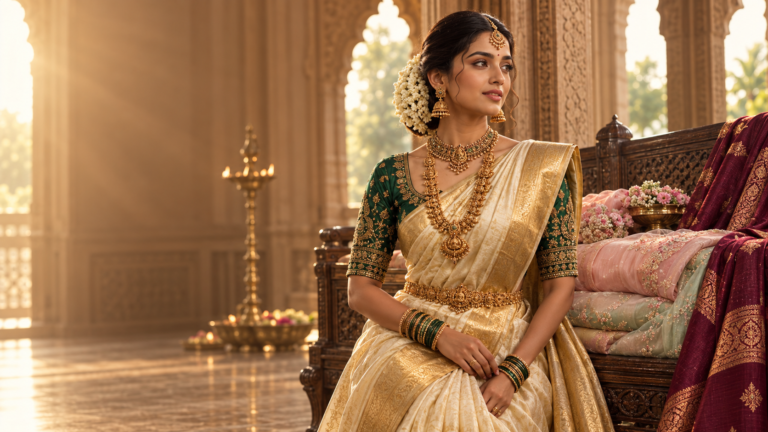 Wedding Saree Trends 2026: Latest Bridal Styles, Colours & Fabrics Every Bride Should Know